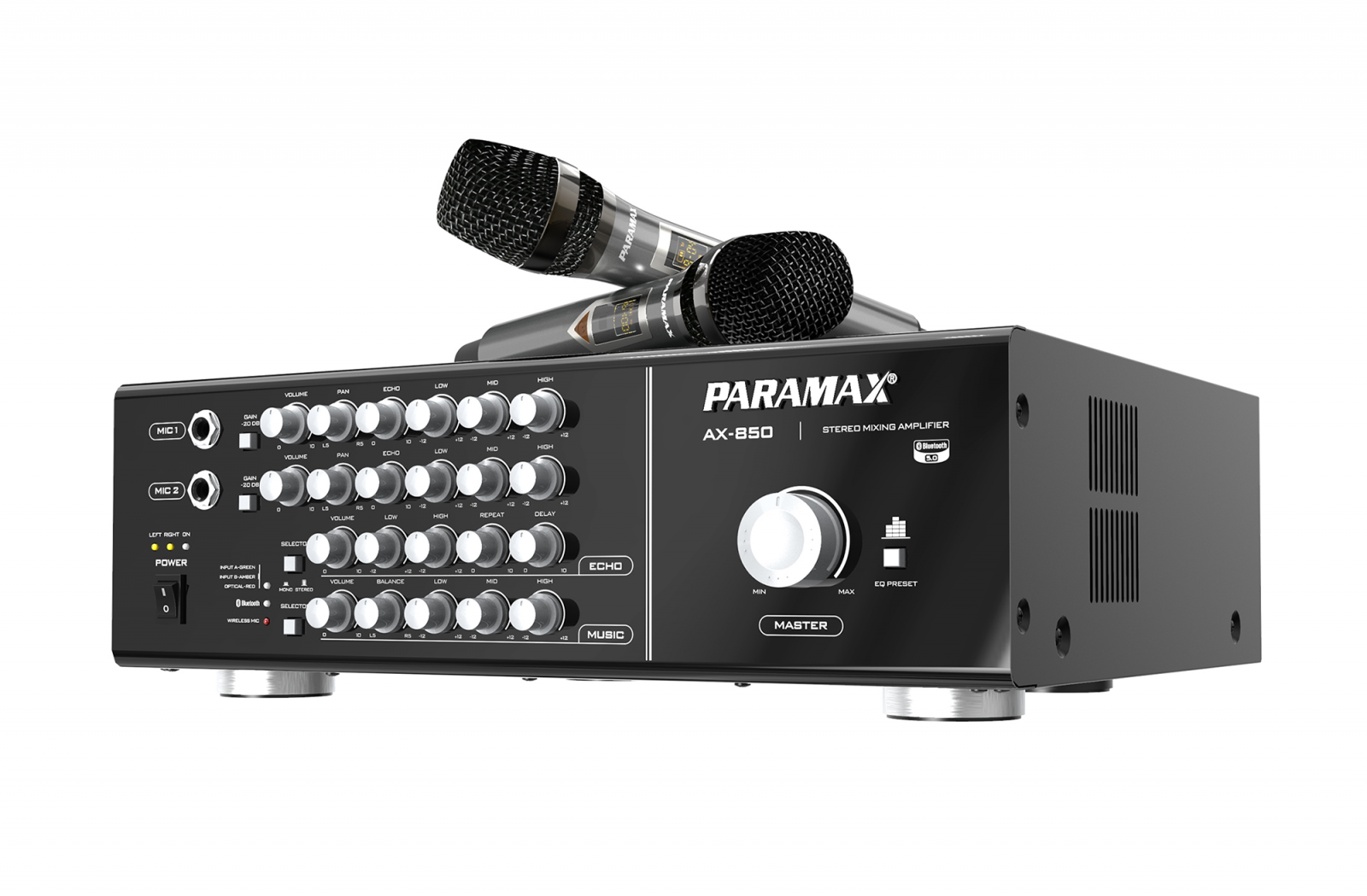 Amply Karaoke Tích Hợp Micro Không Dây AX-850