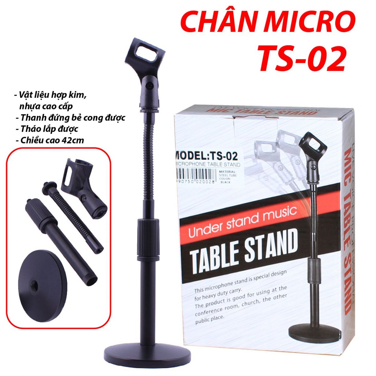 CHÂN ĐẾ MICRO ĐỂ BÀN TS02