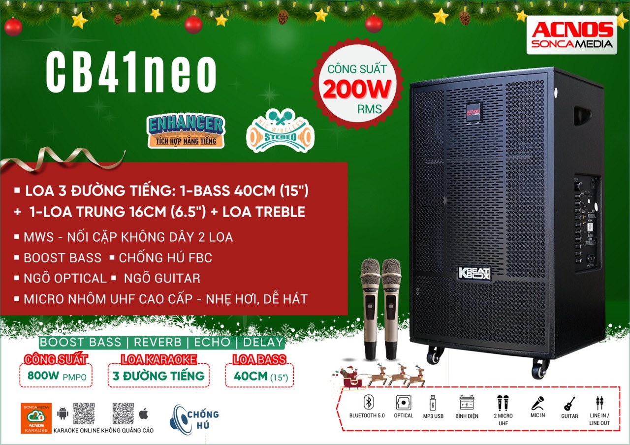 Loa di động 4 tấc ACNOS CB41neo