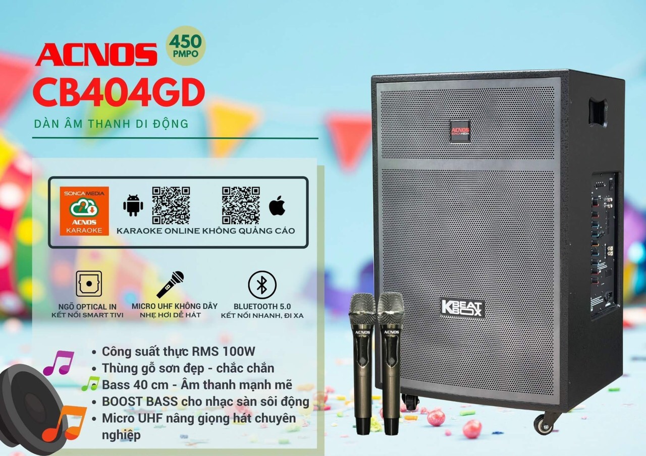 Loa kéo 4 tấc ACNOS CB404GD