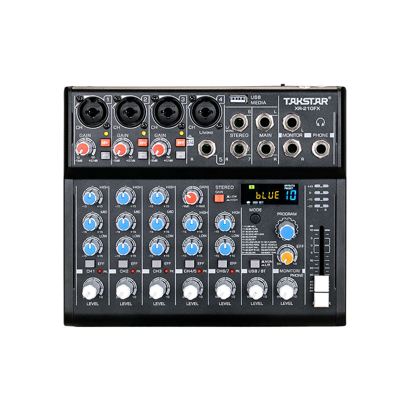 Mixer thu âm Livestream Takstar XR-210FX