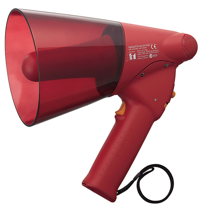 Megaphone chống tia nước với còi báo động: ER-1206S 