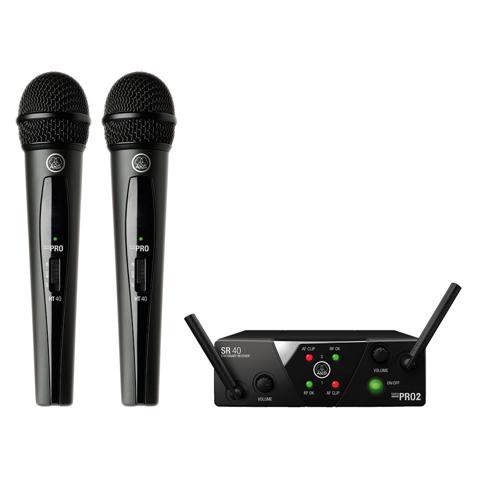 Micro không dây 2 mic AKG WMS40 MINI2 VOCAL