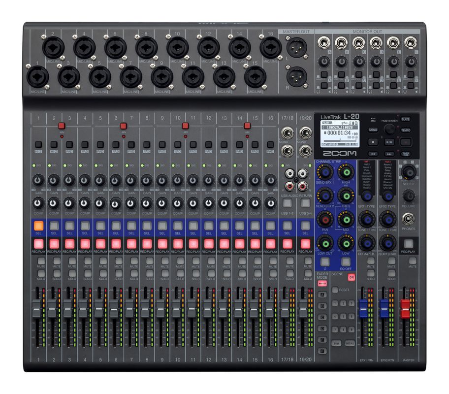 Mixer thu âm Zoom LIVETRAK L20