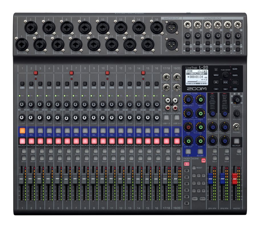 Mixer thu âm Zoom LIVETRAK L-20