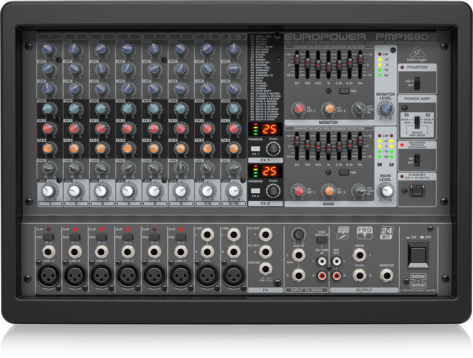 Power mixer Behringer PMP1680S