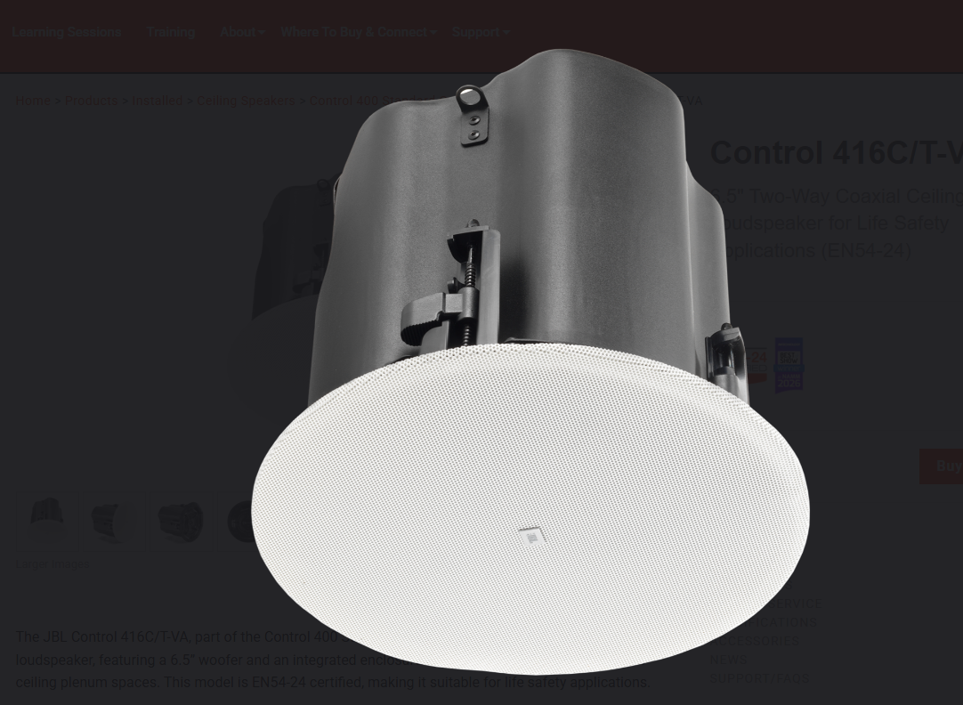 Loa âm trần JBL Control 416C/T-VA