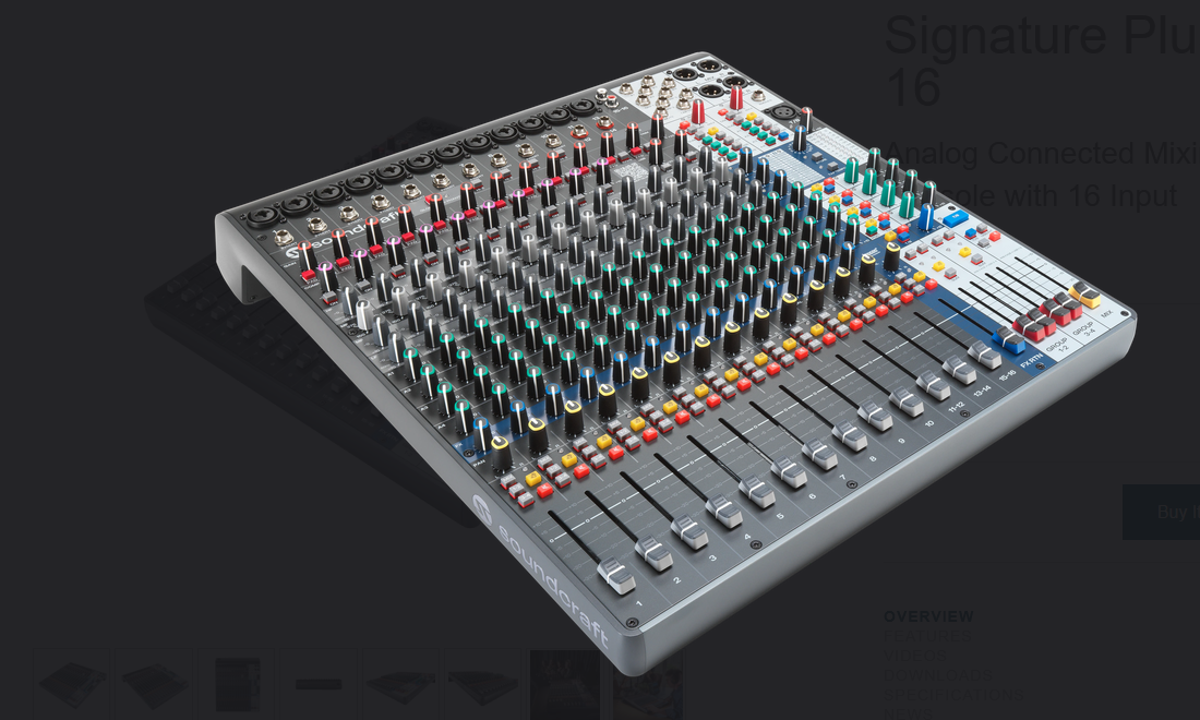 Mixer 16 kênh Soundcraft Signature Plus 16 Mixer 16 kênh Soundcraft Signature Plus 16