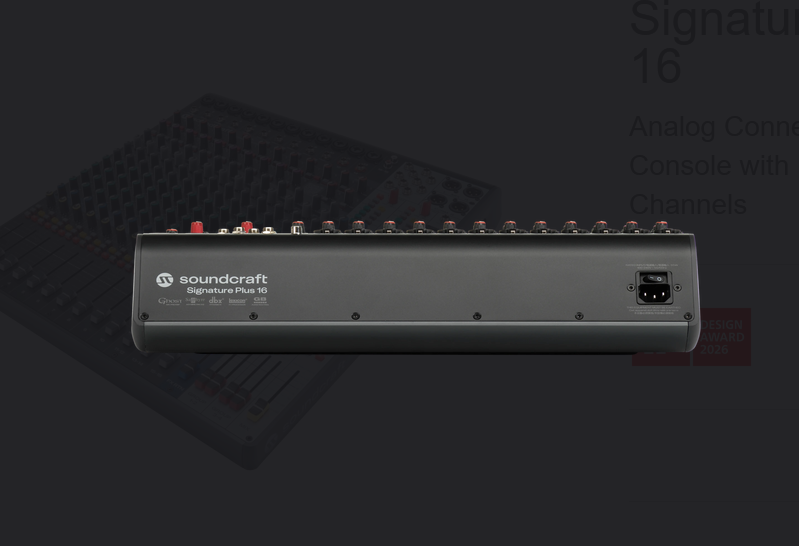 Mixer 16 kênh Soundcraft Signature Plus 16 Mixer 16 kênh Soundcraft Signature Plus 16